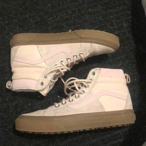 Pink high top vans